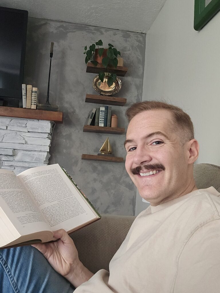 Brian with a book